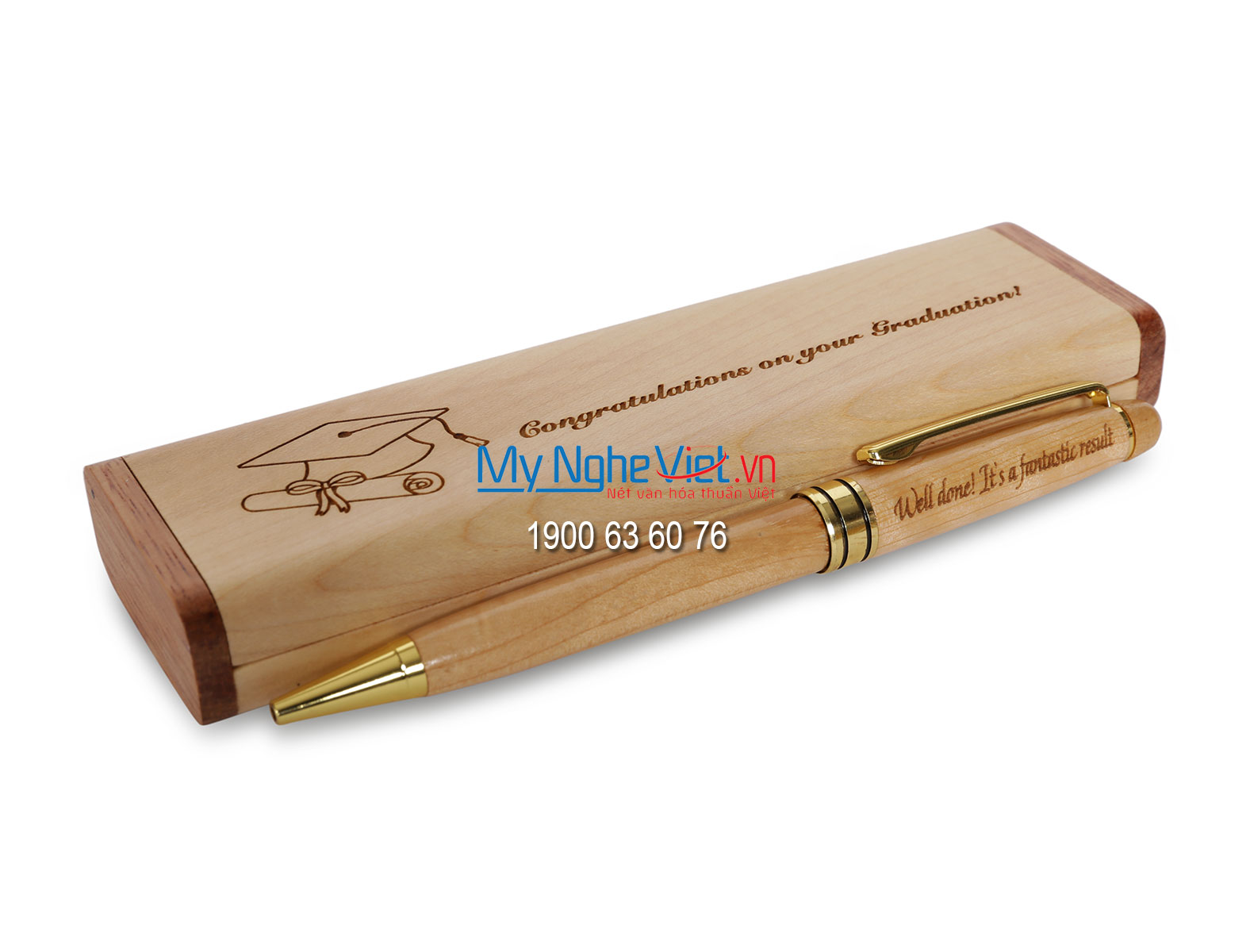 Hộp bút gỗ QTN23