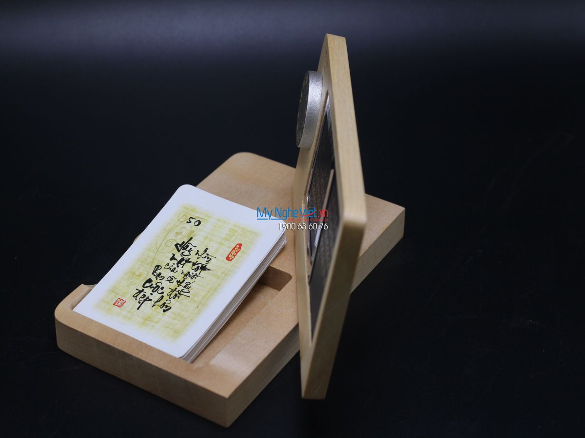 Lịch gỗ note book MNV-QTN25-2